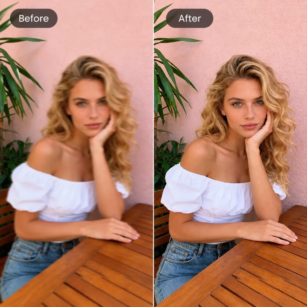 AI Photo Sharpener for Every Image Type