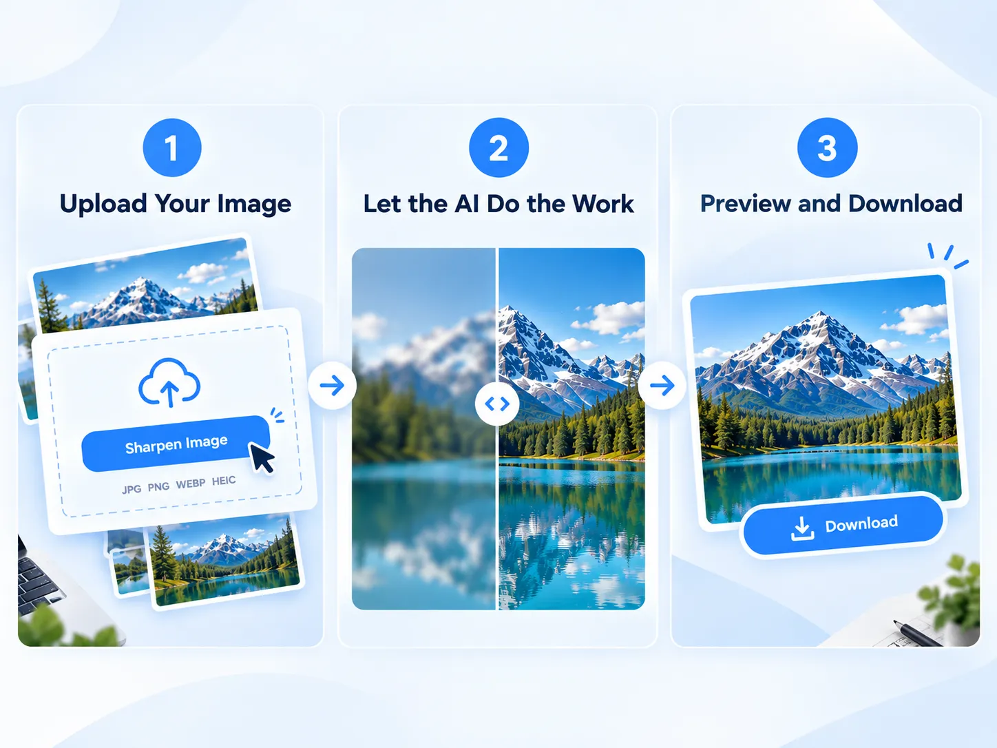 How to sharpen an image online in three steps.